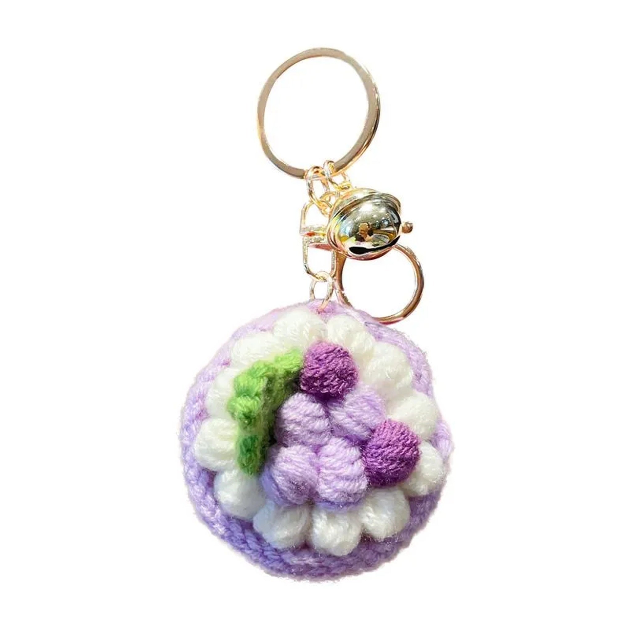 Crochet Fruit Dessert Keychain