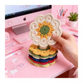 Crochet Sunflower Car Decor
