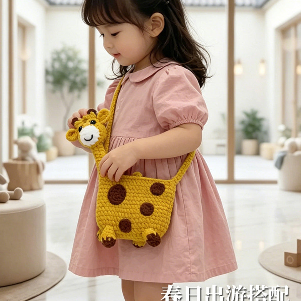 Giraffe Crossbody Crochet Bag DIY Kit — handmade crochet by OOM