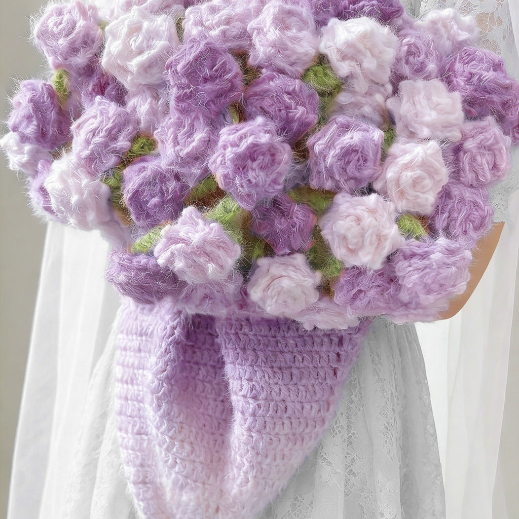 Dreamy Gradient Rose Blanket DIY Crochet Kit — handmade crochet by OOM