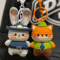 Bunny & Fox Crochet Doll DIY Keychain Kit — handmade crochet by OOM