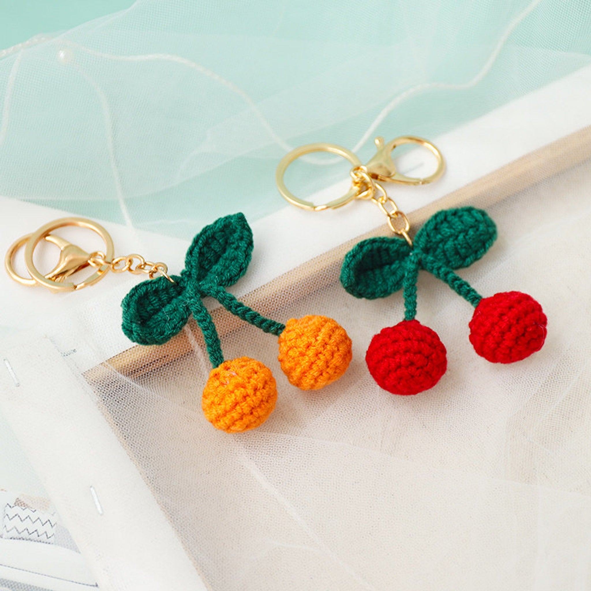 Sunflower Keychain & Mini Bag Crochet DIY Kit — handmade crochet by OOM