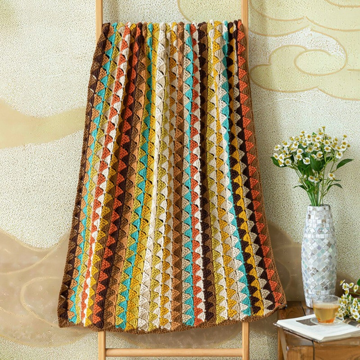 StyleBlanketStyleDIYKnitCotton YarnCrochetBlanketStyleMaterial Kit