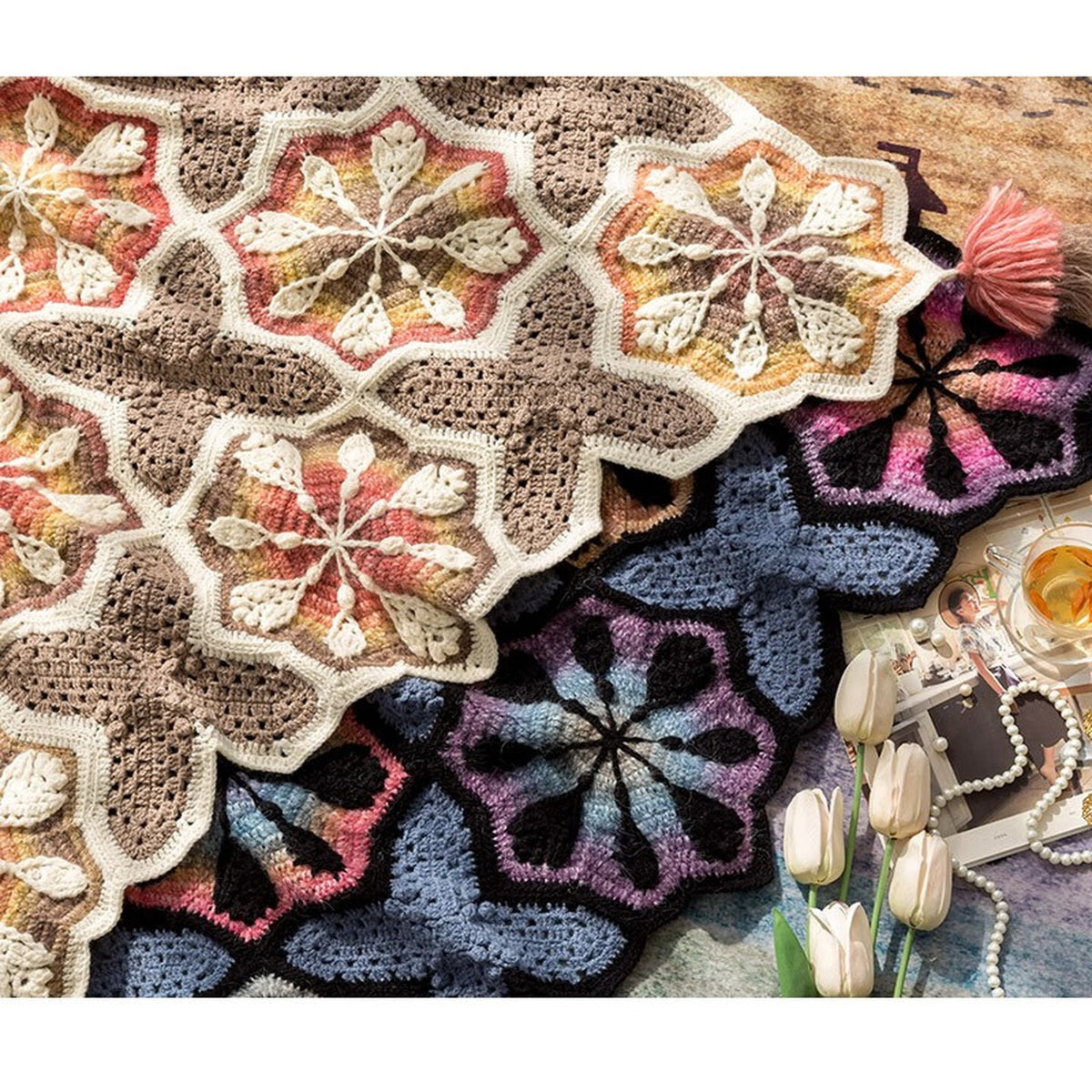 StyleBlanketStyleDIYKnitCrochetYarnBlanketYarn KitMaterial Kit Twilight Style Material Kit