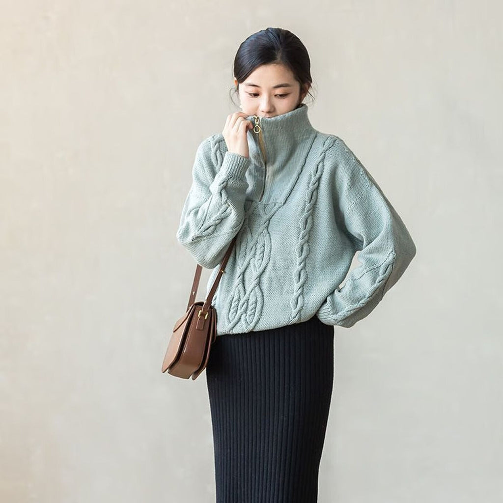 Style Sweater Style DIY Knit Knitting Style Yarn Kit Material Kit Style Color 6 Style Size S Material Kit Style